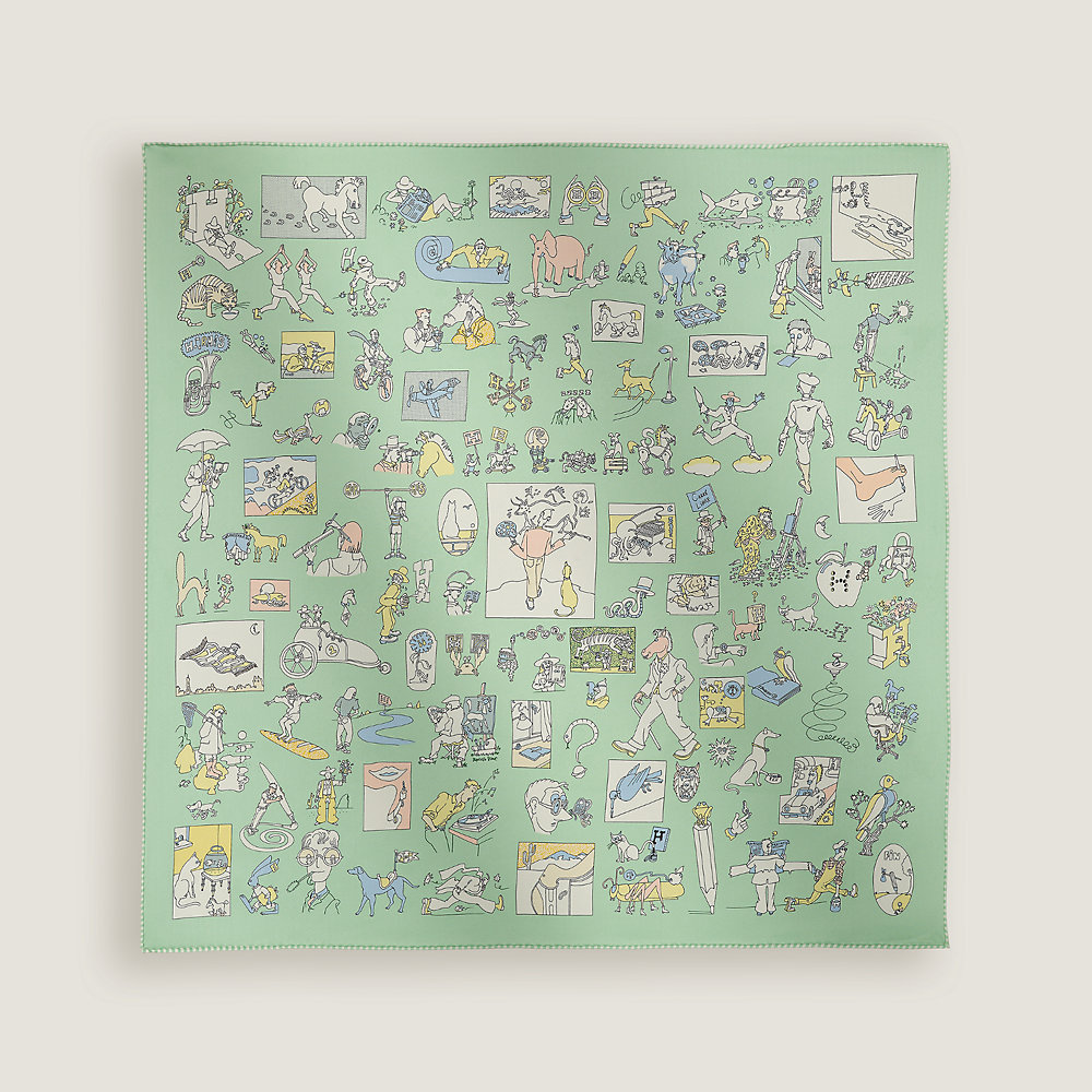 HERMES カレ70 カレ・リブレ カレ 70 《カレ・リブレ》 - グリーン | Hermès - エルメス-公式サイト